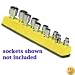 1/4 in. Drive Universal Magnetic Yellow Socket Holder 5-14mm