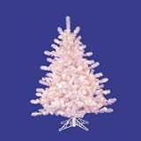 Vickerman 11518 - 2' x 16" Crystal White Spruce 50 Clear Lights Christmas Tree (A805721)