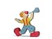 Holztiger Clown mit Trompete