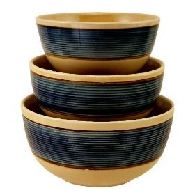 3PC BOWL, MIXING BOWLS RETREAT BLUE by ACK