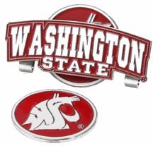Washington State Cougars Slider Clip With Golf Ball Marker Of 3)