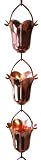 Copper Rain Chain Tulip Flower Blossom