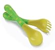 Nuby Spoon and Fork, 4 Pack, Colors May Vary