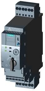 Siemens 3RA61202CB32 Compact Combination Starter, Standard Induction Motor, 4 Pole at 480VAC, Spring Type Terminals, 24VAC/VDC Voltage