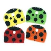 set of 4 LADYBUG decor KEY CAPS keychain COVERS identifiers