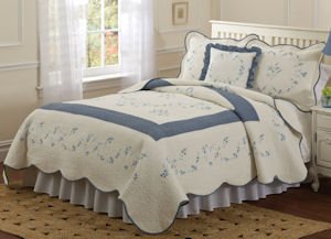 Forgetting Me Not King Bedspread