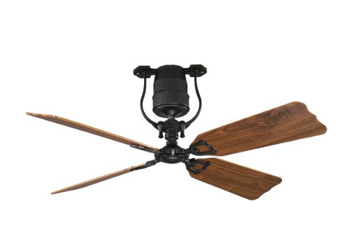 Concord Fans 52 Unique Primera Modern Matte Black Ceiling Fan With