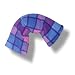 Natural Wheat Bag All Over Body Pillows Classic Pink & Lilac check (in fleece) with lavender