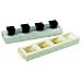 Packnwood 4 Perforated Holes Cardboard Holder for Mini Containers, 13" Length x 3.3" Width x 1.4" Height (Case of 200)