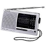 Sony ICF-SW11 FM Stereo/SW/MW/LW 12 Band Receiver - Silver