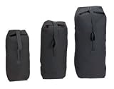 Black Top Load Canvas Duffle Bag