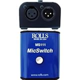 Rolls MS111 Mic Switch Latching or Momentary Microphone Mute Switch with Passes Phantom Power