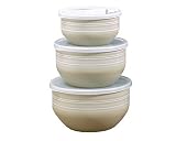 Pfaltzgraff Cappuccino 6-Piece Enamel on Steel Bowl Set, Large