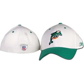 Miami Dolphins Authentic Coaches Sideline White Aqua Fitted Hat