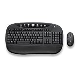 Electronics : Logitech Cordless Internet Pro Desktop - Keyboard - mouse - USB - black, sleek silver