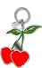 Cherry Hearts Keychain