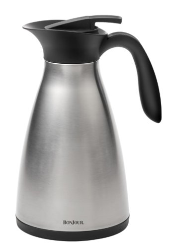 BonJour Julia 2-Liter Stainless Thermal Serving Carafe
