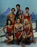 Baywatch - Signed 8x10 By Pamela Anderson, Yasmine Bleeth, David Charvet, Jaason Simmons and Alexandra Paul