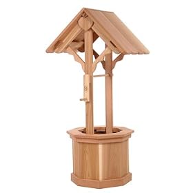 Western Red Cedar - Garden Wedding Wishing Well by 