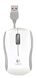 Logitech - Mouse M125 - Souris filaire - Cordon rétractable - Suivi optique haute définition -  Blanc