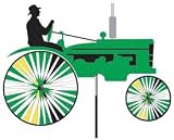 John Deere Green Tractor Wind Spinner