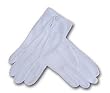 Double Woven Nylon Men's White Parade/Formal Glove with Snap Closing at Wrist