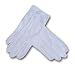 Double Woven Nylon Men's White Parade/Formal Glove with Snap Closing at Wrist