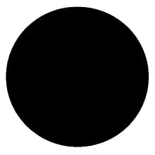 Kwik-Cover 24-BLK 24" Round Kwik-Cover- Black Fitted Table Cover (4 Bags of 25)