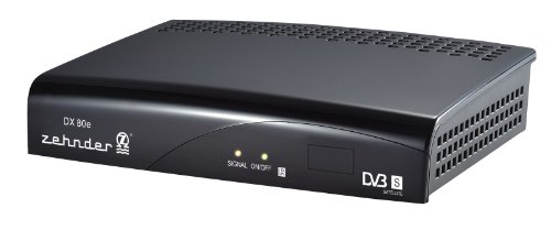 Zehnder DX 80e Mini-Digitaler Satelliten-Receiver (FTA, MPEG2, DVB) schwarz