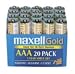 Maxell 723849 LR03 20MP AAA Cell 20 Pack Brick Battery