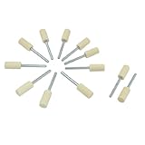 uxcell　フェルトボブ　 電気ドリル 　8mmのシリンダヘッド　3mmの柄径　12本入り