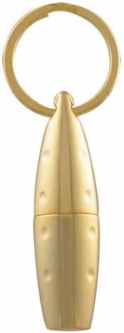Big Easy 7mm Twist Bullet Cigar Punch with Key Ring Attachment in an Attractive Gift Box Gold