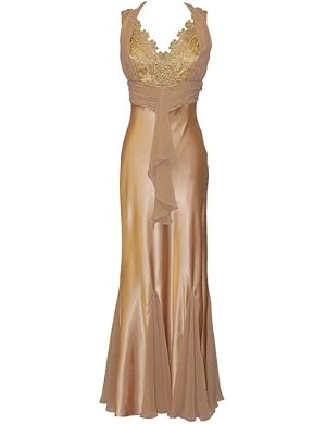 Lace Halter Prom Formal Gown Lo