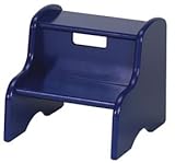 Child's Classic Wooden Step Stool in Navy
