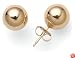 14k Yellow Gold 8mm Ball Earrings