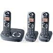 Panasonic KX-TG4323B 5.8 GHz Digital Expandable 3-Handset Cordless Phone with Caller ID & All-Digital Answering System