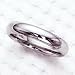 Ladies 4MM 14kt white gold wedding band