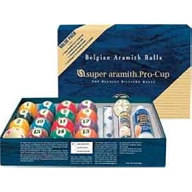 Super Aramith Pro Cup Value Pack Pool and Billiard Balls Set