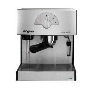  Machine à expresso dosettes et café moulu - chromé mat