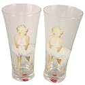 Marilyn Monroe Set 2 Flared High Ball Glasses New Gift