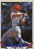 Tom Marsh, Philadelphia Phillies, 1993 Topps Autographed Card
