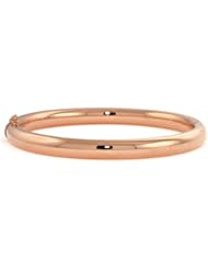 CleverEves 18Kt Gold Pink Tube Bangle 6.3mm
