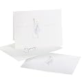 Jean M. Will You Be My Bridesmaid Watercolor Cards- White
