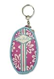 La Jolla Daisy Pink Coin Purse Keychain
