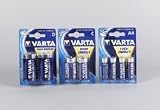 VARTA BATTERY AA4 VARTA AA Alkaline Batteries - 4 Pack