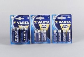 VARTA BATTERY AA4 VARTA AA Alkaline Batteries - 4 Pack