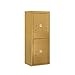 Salsbury Industries 3810S-2PGFP 4C Surface Mounted Horizontal Mailbox, Front Loading, Single Column, Stand Alone Parcel Locker, 2 PL5
