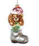 Precious Moments Christmas Ornament Puppy Dog In Boot