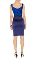 Colorblocked Stretch Satin Dress