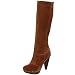 310UCq6RKNL. SL75  Buckle Slouch Platform Heel Women Knee High Boot Sz 8